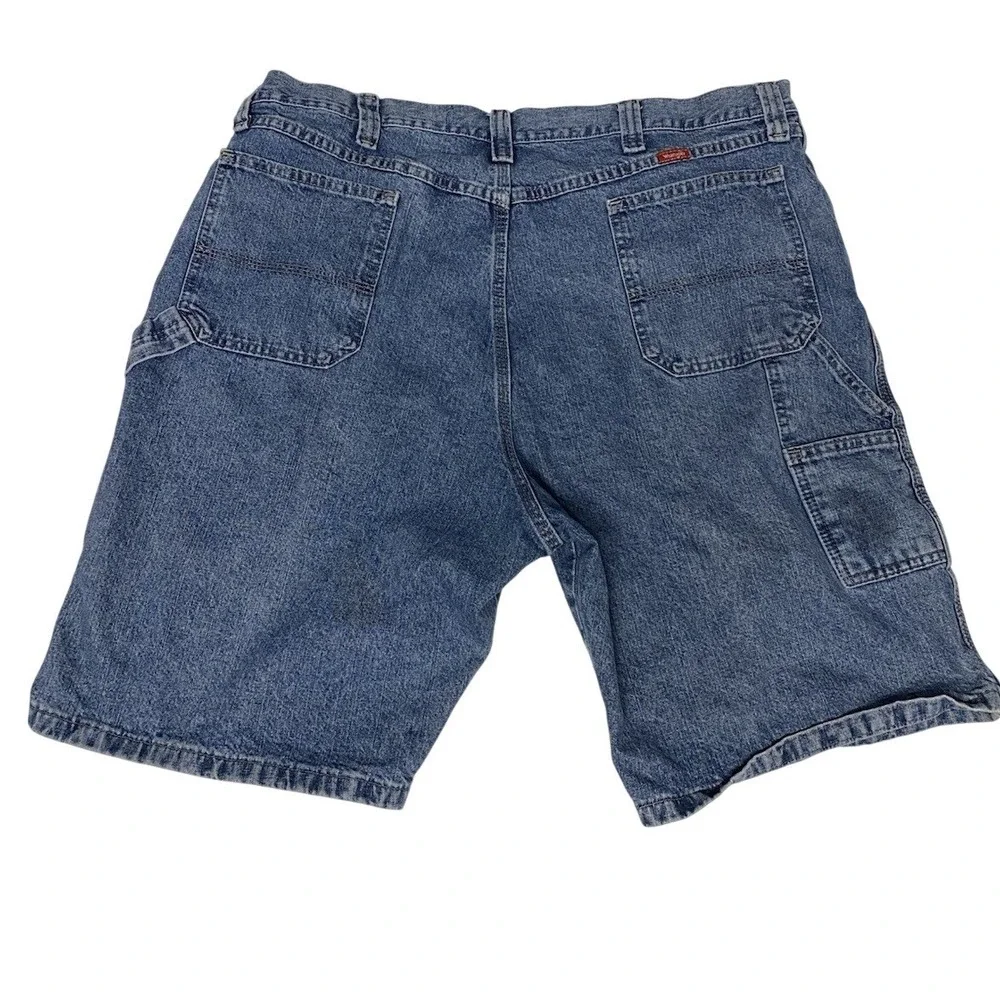 Wrangler Carpenter Shorts Mens 42 Denim Blue‎ 10